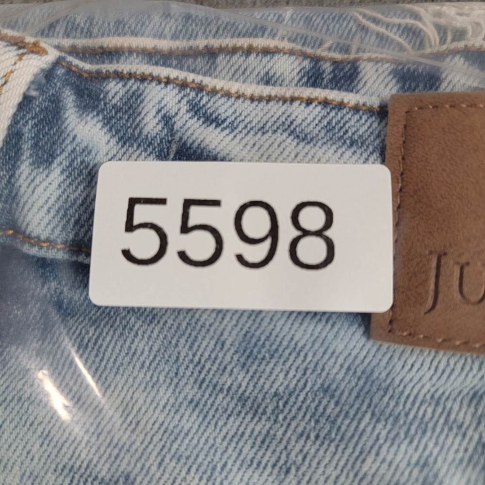 Judy Blue Brink Jeans Women 5/27 Acid Wash High Rise Raw Hem Stretch Denim Retro - Picture 10 of 10